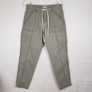 Lou & Grey casual utility pants in sage size 4